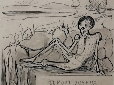 Edvard Munch, Le Mort JoyeuxIllustration du po&egrave;me de Baudelaire.